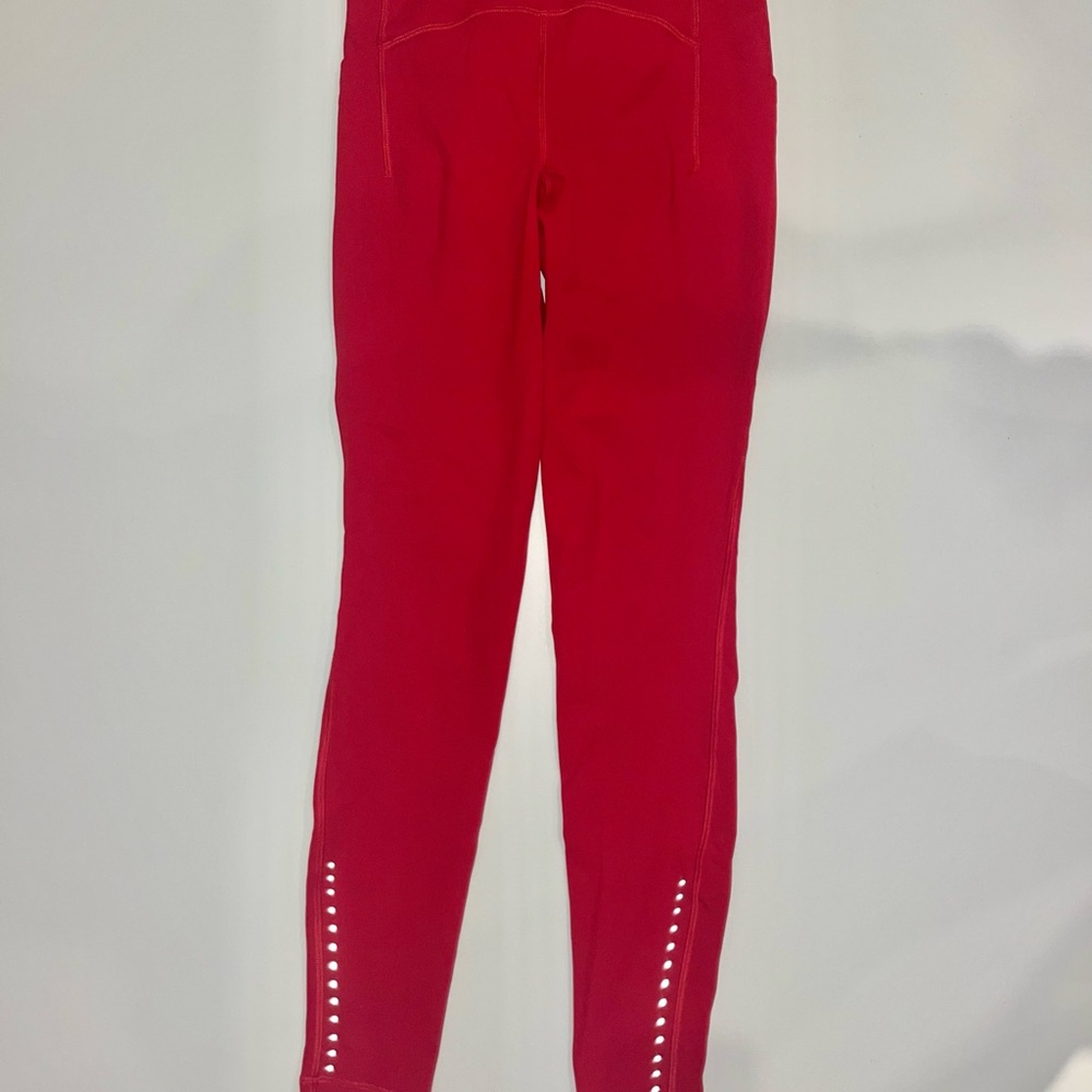 Lululemon Red Leggings Sporty